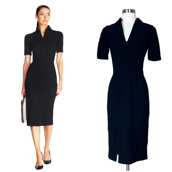 NEW Dress The Population | Gloria Black Adjustable Zipper Fitted Sheath Dress XS - Picture 1 of 12